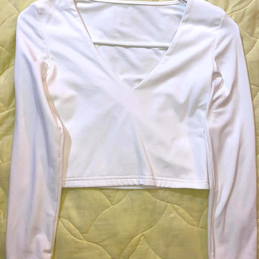 Long sleeve crop top